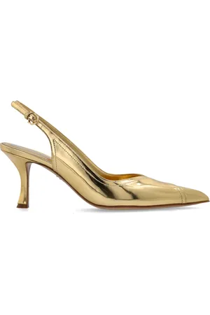 Salvatore Ferragamo Schoenen, Dames, Geel, 35 1/2 EU, Leer, Egna High Heels