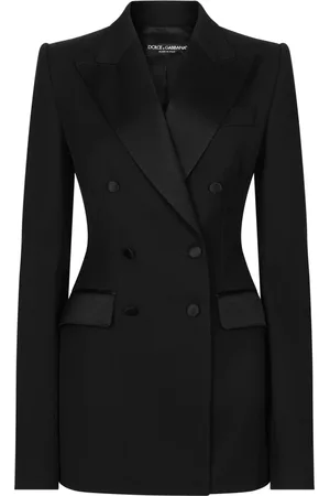 Dolce & Gabbana Jassen, Dames, Zwart, S, Zwarte Jas