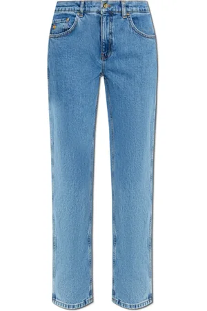 Kate Spade Jeans, Dames, Blauw, W27, Denim, Spijkerbroek met borduursel