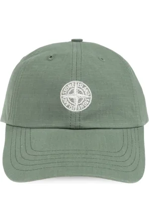 Stone Island Accessoires, Heren, Groen, ONE Size, Katoen, Baseball Cap
