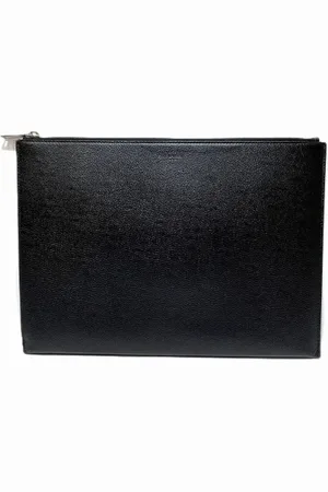 Saint Laurent Pre-owned, Dames, Zwart, ONE Size, Leer, Tweedehands leren handtassen