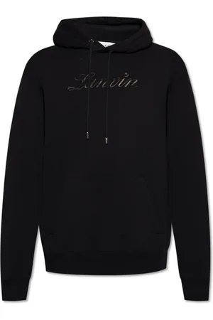 Lanvin Sweatshirts & Hoodies, Heren, Zwart, XL, Katoen, Hoodie
