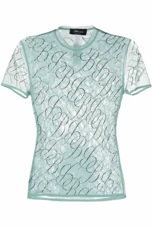 BLUMARINE Tops, Dames, Blauw, L, Casual T-shirt in verschillende kleuren