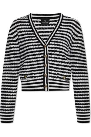ANINE BING Truien, Dames, Zwart, L, Wol, Wollen Vest 