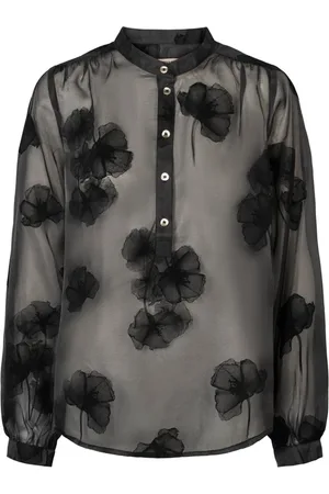RUE de FEMME Blouses & Shirts, Dames, Zwart, S, Polyester, Elegante Bloesemblouse Zwart