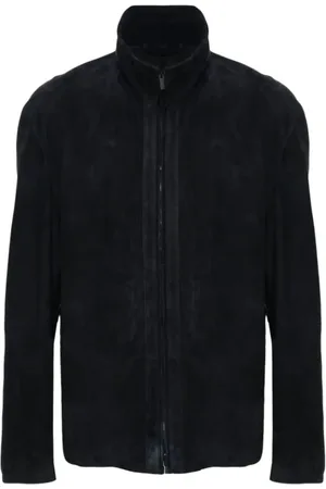 Giorgio Armani Jassen, Heren, Zwart, L, Stijlvolle Ub 109 Blouson Jas