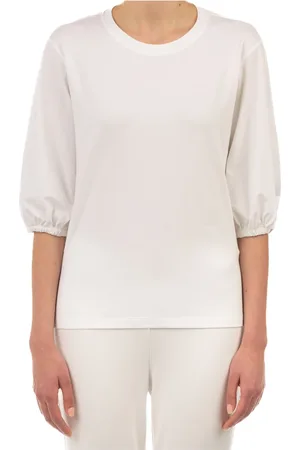 LE TRICOT PERUGIA Tops, Dames, Wit, XS, Puff Sleeve T-Shirt