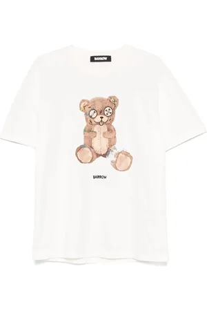 BARROW Tops, Heren, Wit, L, Off Jersey T-Shirt