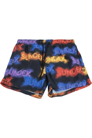 Sundek Badkleding, Heren, Veelkleurig, S, Neon Style Korte Zwembroek