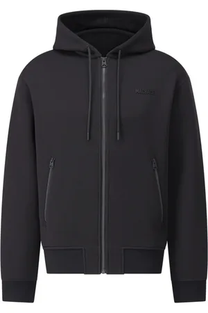 Mackage Sweatshirts & Hoodies, Heren, Zwart, L, Sweatjack Krystos met Logo