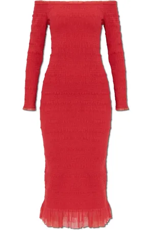 LOVESHACKFANCY Kleedjes, Dames, Rood, XS, Nylon, Jurk Avelle