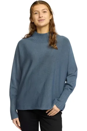 2-Biz Truien, Dames, Blauw, M, Blauwe blouse met lange mouwen
