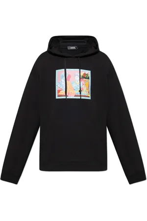 VERSACE Sweatshirts & Hoodies, Heren, Zwart, S, Katoen, Hoodie