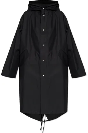 Jil Sander Mantels, Dames, Zwart, S, Katoen, Katoenen Parka met Capuchon
