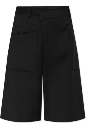 R13 Korte broeken, Dames, Zwart, W28, Polyester, Shorts met zakken