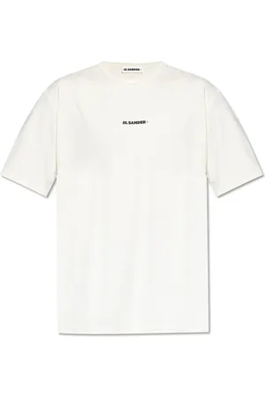Jil Sander Tops, Heren, , L, Polyester, T-shirt met Logo