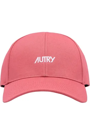 Autry Accessoires, Heren, Roze, ONE Size, Katoen, Stijlvolle Katoenen Zonneklep Hoed