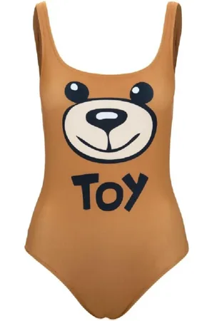 Moschino Badkleding, Dames, Bruin, S, Slip-on Damesjurk Kostuum