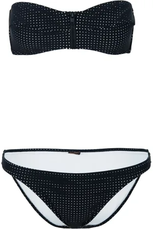 Sundek Badkleding, Dames, Zwart, M, Bikini met rits aan de voorkant