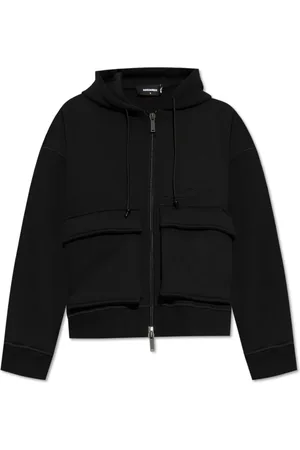 Dsquared2 Sweatshirts & Hoodies, Dames, Zwart, XS, Katoen, Sweatshirt met Logo