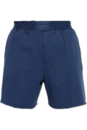 Helmut Lang Korte broeken, Heren, Blauw, S, Katoen, Zweetshorts