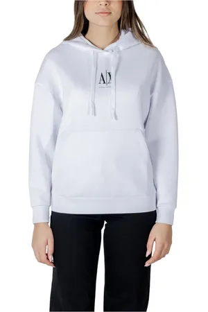Armani Exchange Sweatshirts & Hoodies, Dames, Wit, S, Katoen, Casual Capsulate Sweatshirt voor vrouwen