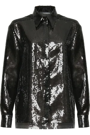 Alberta Ferretti Blouses & Shirts, Dames, Zwart, S, Zwarte Shirt 0555