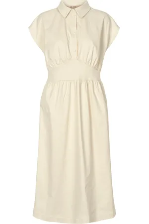 RUE de FEMME Kleedjes, Dames, Wit, L, Elegante Off Jurk Erinia
