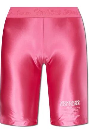 VERSACE Korte broeken, Dames, Roze, 2Xs, Korte leggings