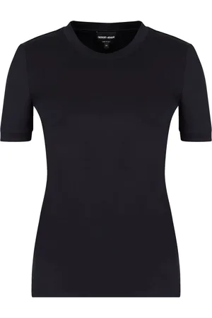Giorgio Armani Tops, Dames, Blauw, S, Navy Blauw T-shirt