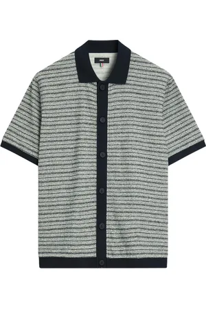 Cinque Overhemden, Heren, Blauw, M, Gestreept zomershirt
