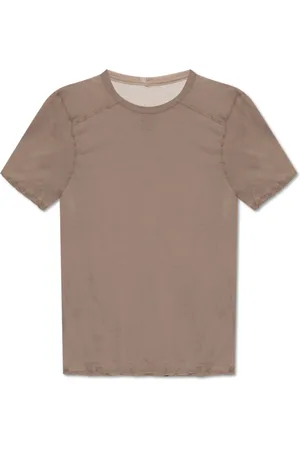 Rick Owens Tops, Heren, Bruin, L, Katoen, T-shirt Level T