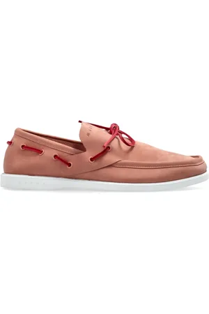 Marni Schoenen, Dames, Roze, 39 EU, Leer, Leren Bootschoenen