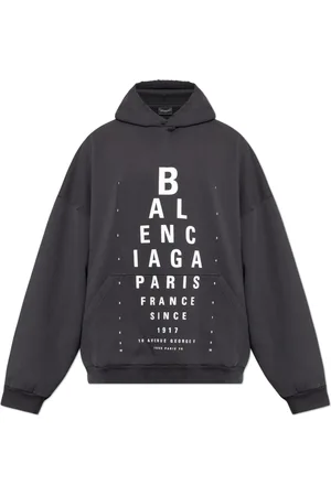 Balenciaga Sweatshirts & Hoodies, Heren, Grijs, XS, Katoen, Sweatshirt met print
