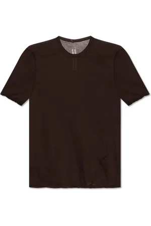 Rick Owens Tops, Heren, Bruin, L, Katoen, T-shirt Level T