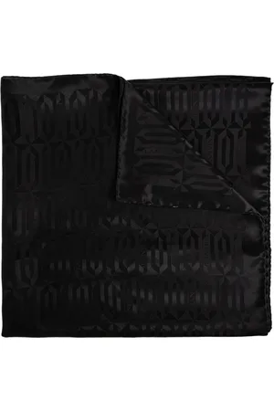 Lanvin Accessoires, Dames, Zwart, ONE Size, Sjaal met Monogram