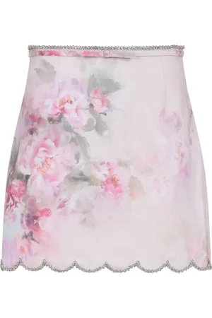 ZIMMERMANN Rokken, Dames, Veelkleurig, S, Linnen, Linnen Rok