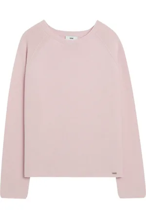 Cinque Truien, Dames, Roze, XS, Katoen, Moderne katoenen trui met relaxte pasvorm
