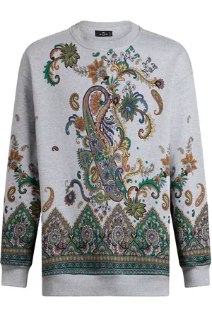 Etro Sweatshirts & Hoodies, Dames, Veelkleurig, S, Katoen, Stijlvolle Cut and Sew Sweatshirts