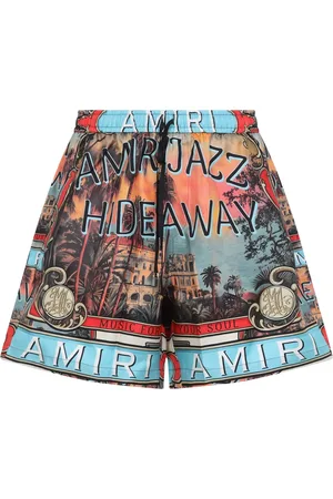 AMIRI Korte broeken, Heren, Veelkleurig, L, Jazz Hideaway Shorts