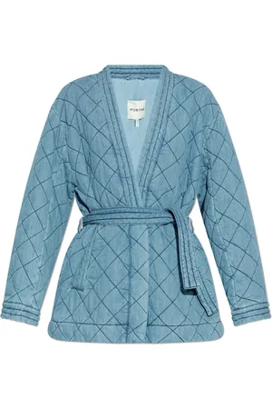Munthe Jassen, Dames, Blauw, XS, Katoen, Gewatteerde Jas `Fridolf`
