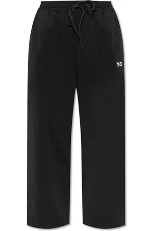 Y-3 Broeken, Dames, Zwart, S, Trainingsbroeken met Logo