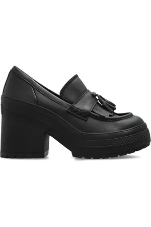 Converse Schoenen, Dames, Zwart, 36 EU, Leer, Plateauschoenen Chuck 70 De Luxe