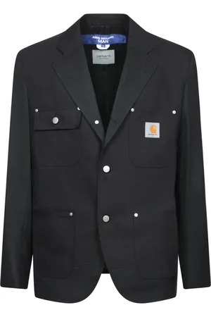 JUNYA WATANABE Jassen, Heren, Zwart, S, Wol, Zwarte Wollen Blazer Elegant Getailleerde Pasvorm