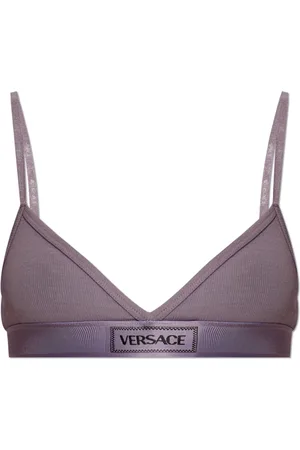 VERSACE Ondergoed, Dames, Paars, M, Katoen, Katoenen bh