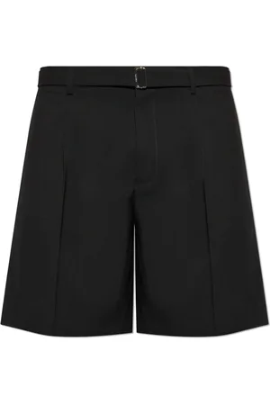 Lanvin Korte broeken, Heren, Zwart, S, Wol, Wollen Shorts