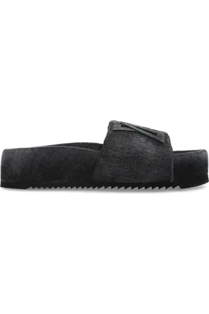 vic matiè Schoenen, Dames, Grijs, 41 EU, Denim, Slides Denim