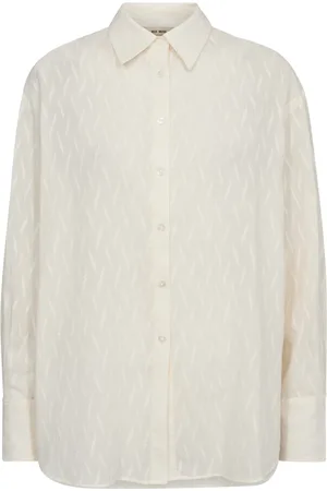 Mos Mosh Blouses & Shirts, Dames, , XS, Katoen, Katoenen shirt met Britze-stijl