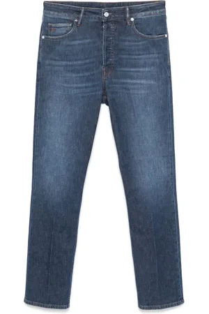 Nine In The Morning Jeans, Heren, Blauw, W36, Katoen, Blauwe Jeans met Indigo Knoopsluiting