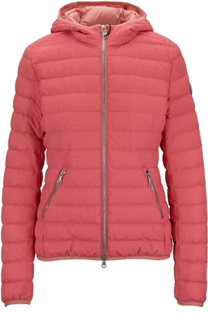 Colmar Jassen, Dames, Roze, S, Polyester, Korte donsjas met capuchon